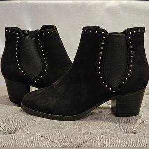 Lane Bryant faux suede ankle boots